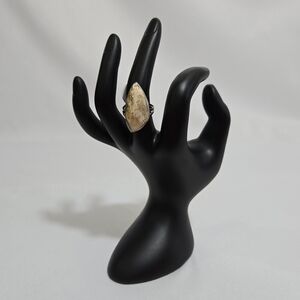 Graveyard Point Plume Agate 925 Sterling Silver Ring  #970